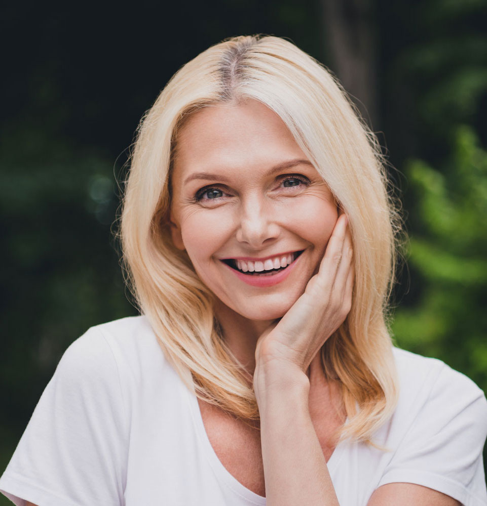 dental implant patient smiling